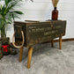 Vintage Wooden Side Table Rustic Storage Box Reclaimed Chest Farmhouse Side Coffee Table