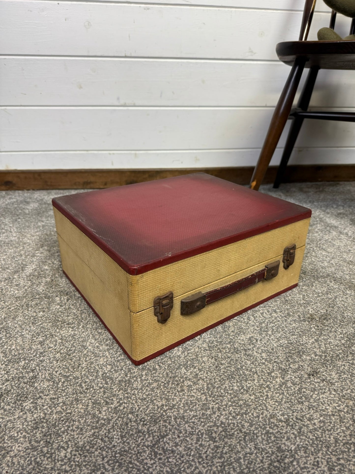 Vintage Broadcaster Gramette Portable Record Player 50's 60's Retro Decor Display