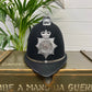 Obsolete British Police Bobby Helmet Coxcomb With Sussex Police Collector Badge