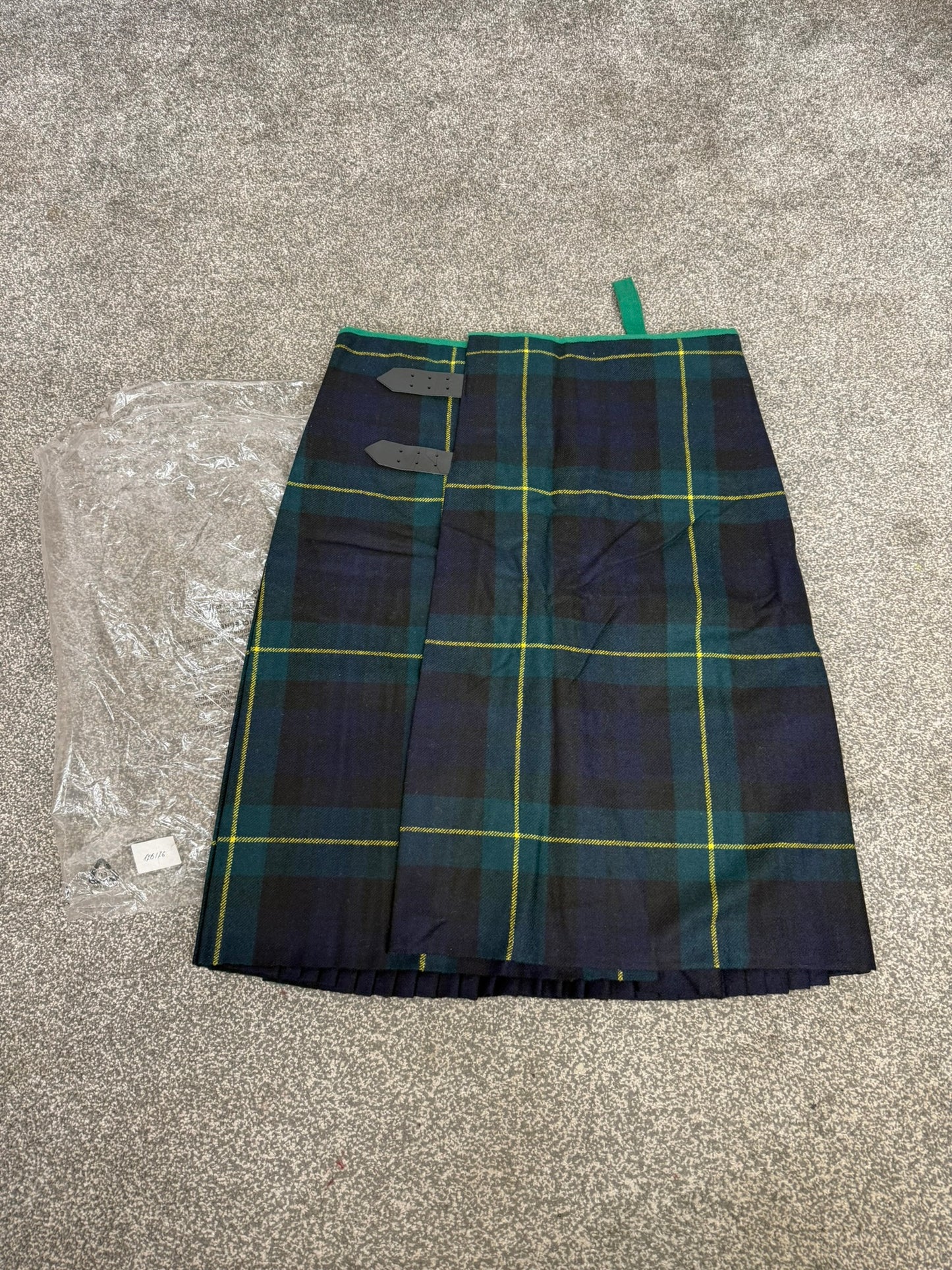 Unissued Vintage Army No3 Gordon Highlanders Kilt Military Pure Wool Tartan