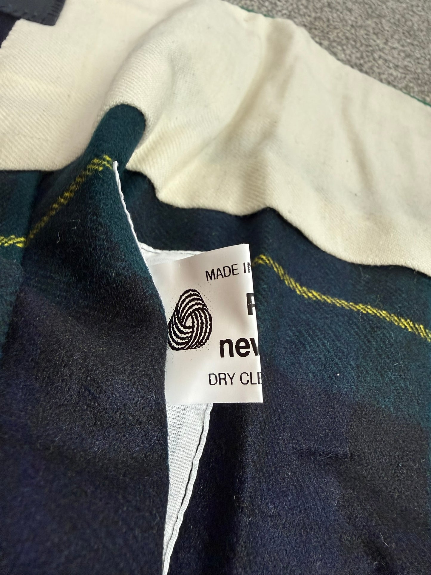 Unissued Vintage Army No3 Gordon Highlanders Kilt Military Pure Wool Tartan