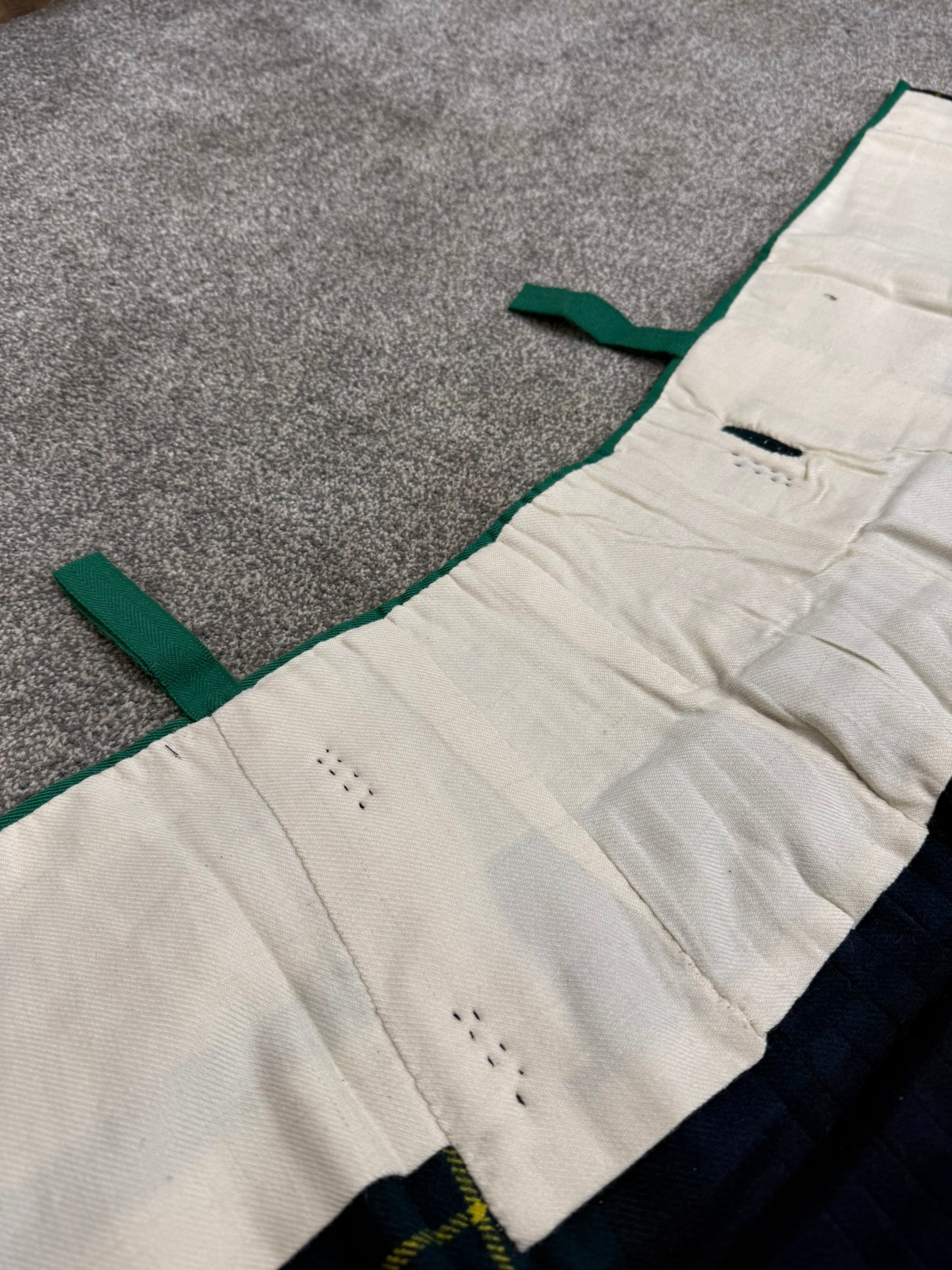 Unissued Vintage Army No3 Gordon Highlanders Kilt Military Pure Wool Tartan