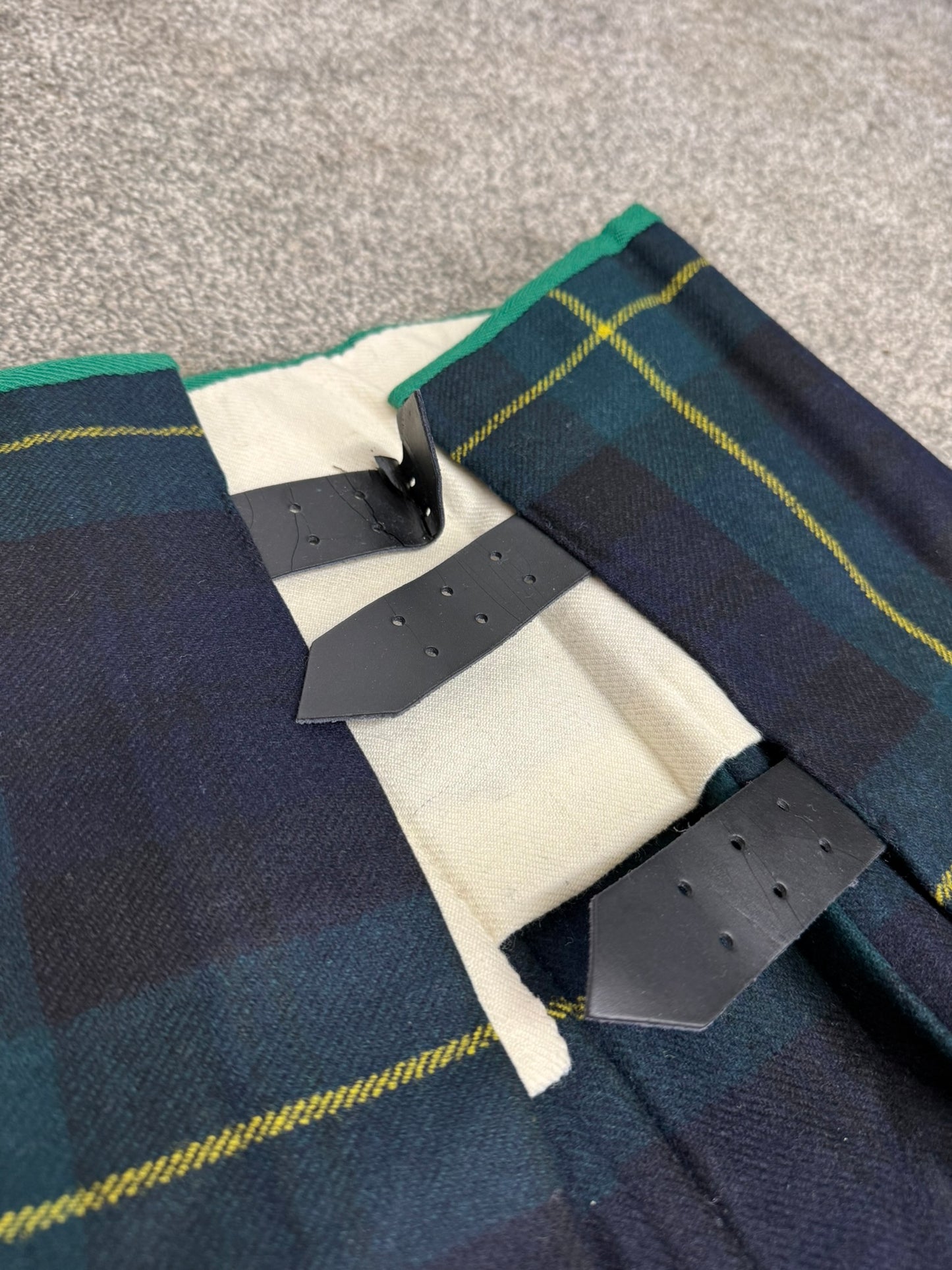 Unissued Vintage Army No3 Gordon Highlanders Kilt Military Pure Wool Tartan