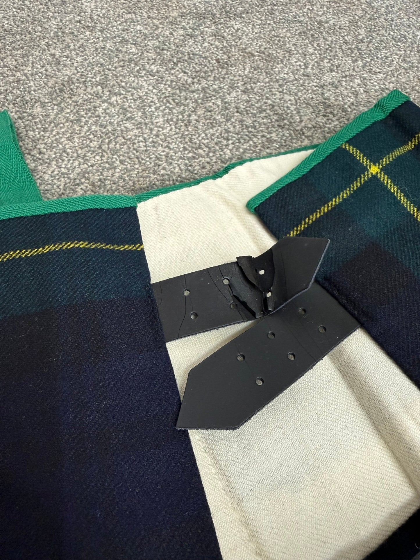 Unissued Vintage Army No3 Gordon Highlanders Kilt Military Pure Wool Tartan