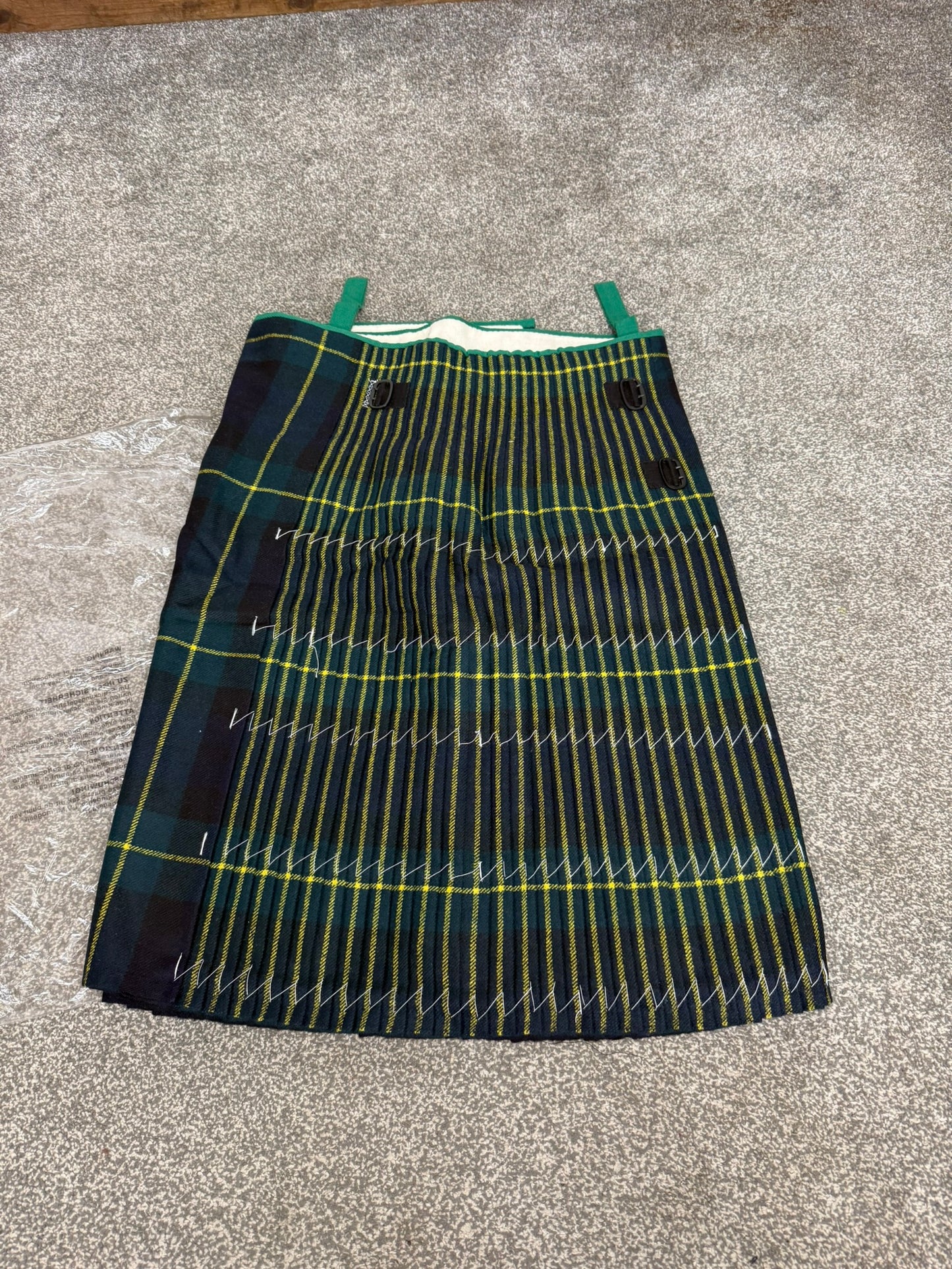 Unissued Vintage Army No3 Gordon Highlanders Kilt Military Pure Wool Tartan