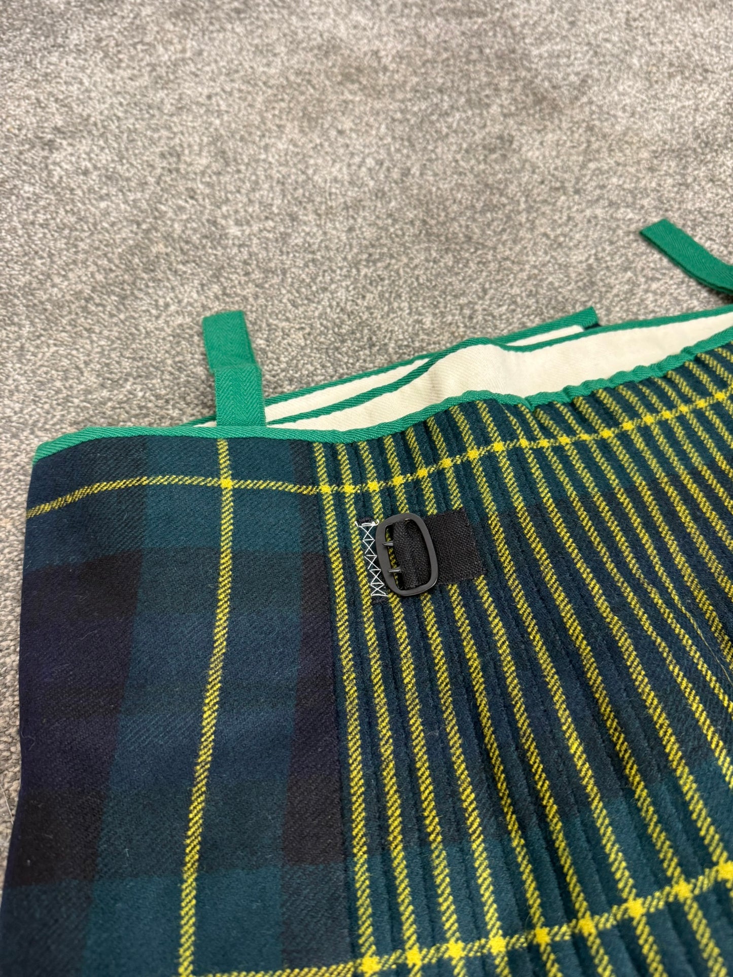 Unissued Vintage Army No3 Gordon Highlanders Kilt Military Pure Wool Tartan