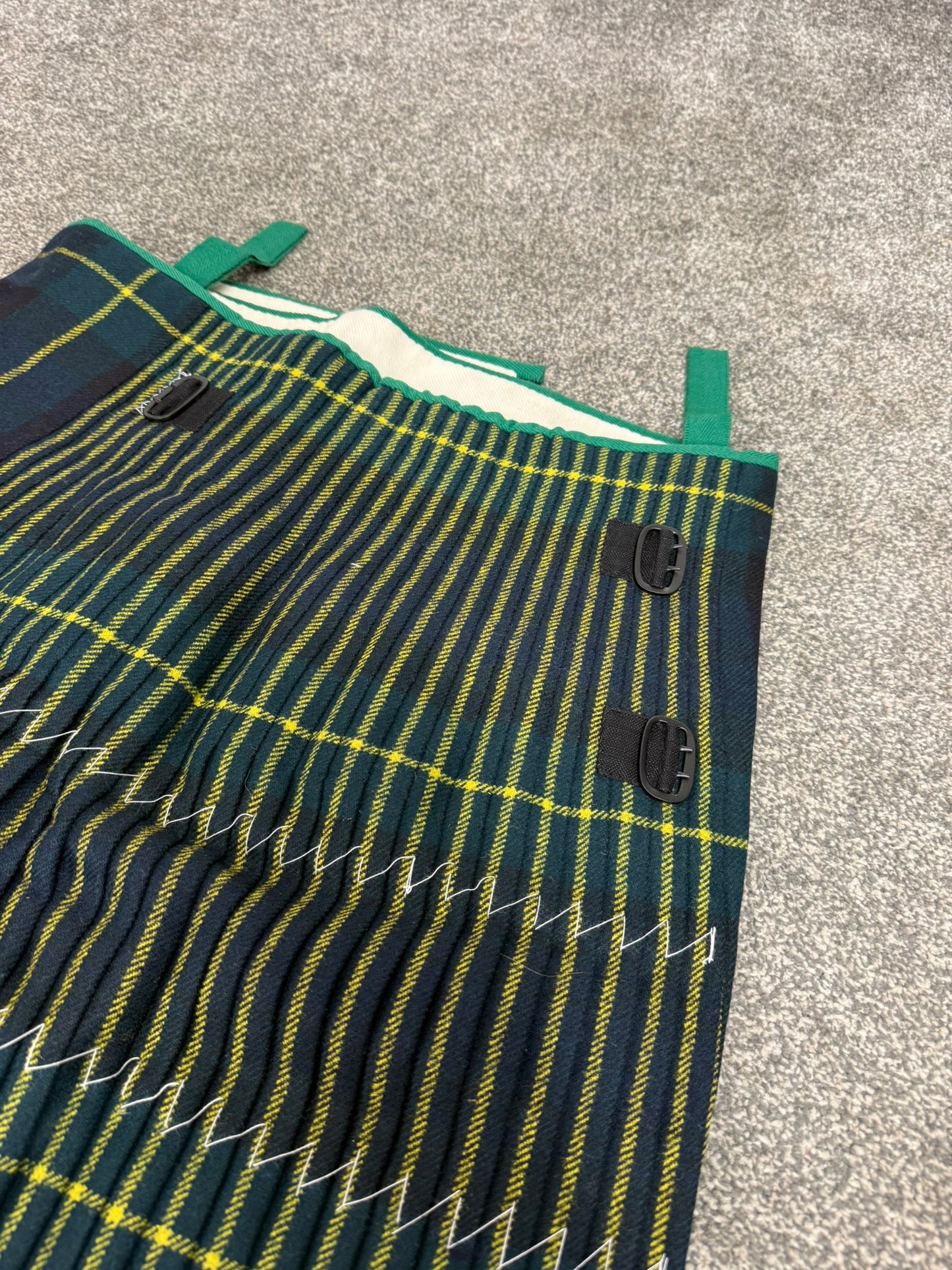 Unissued Vintage Army No3 Gordon Highlanders Kilt Military Pure Wool Tartan