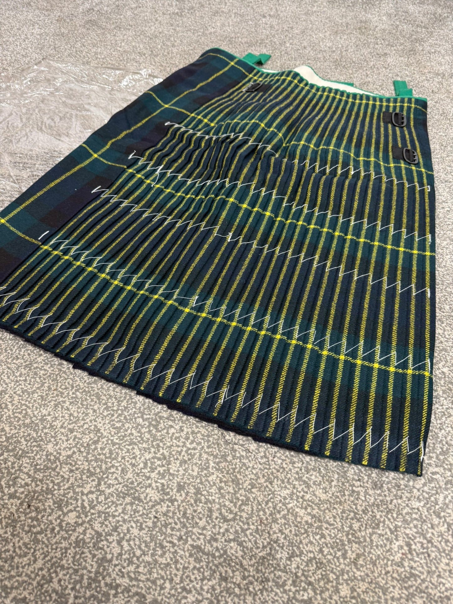 Unissued Vintage Army No3 Gordon Highlanders Kilt Military Pure Wool Tartan