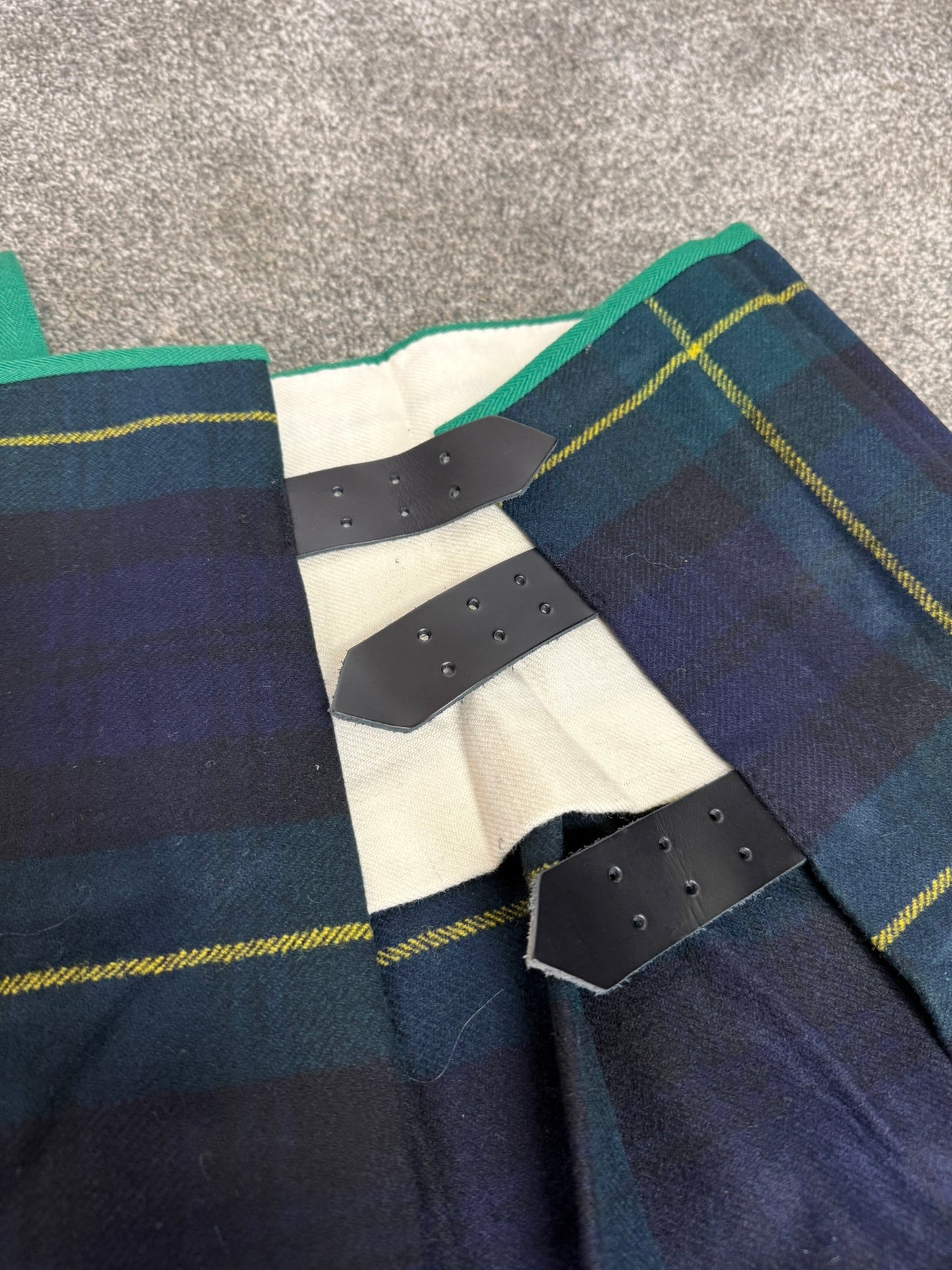 Unissued Vintage Army No3 Gordon Highlanders Kilt Military Pure Wool Tartan