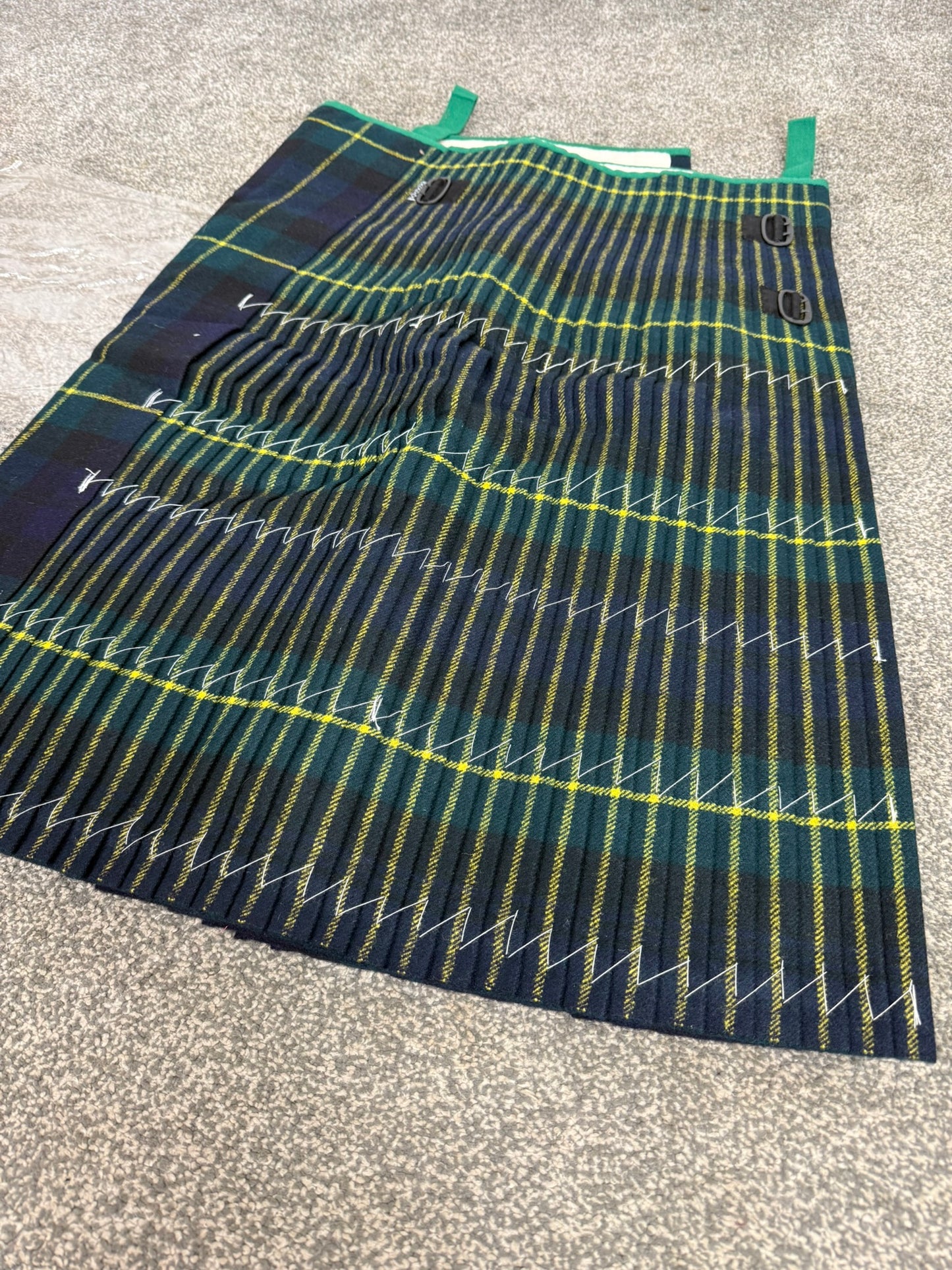 Unissued Vintage Army No3 Gordon Highlanders Kilt Military Pure Wool Tartan