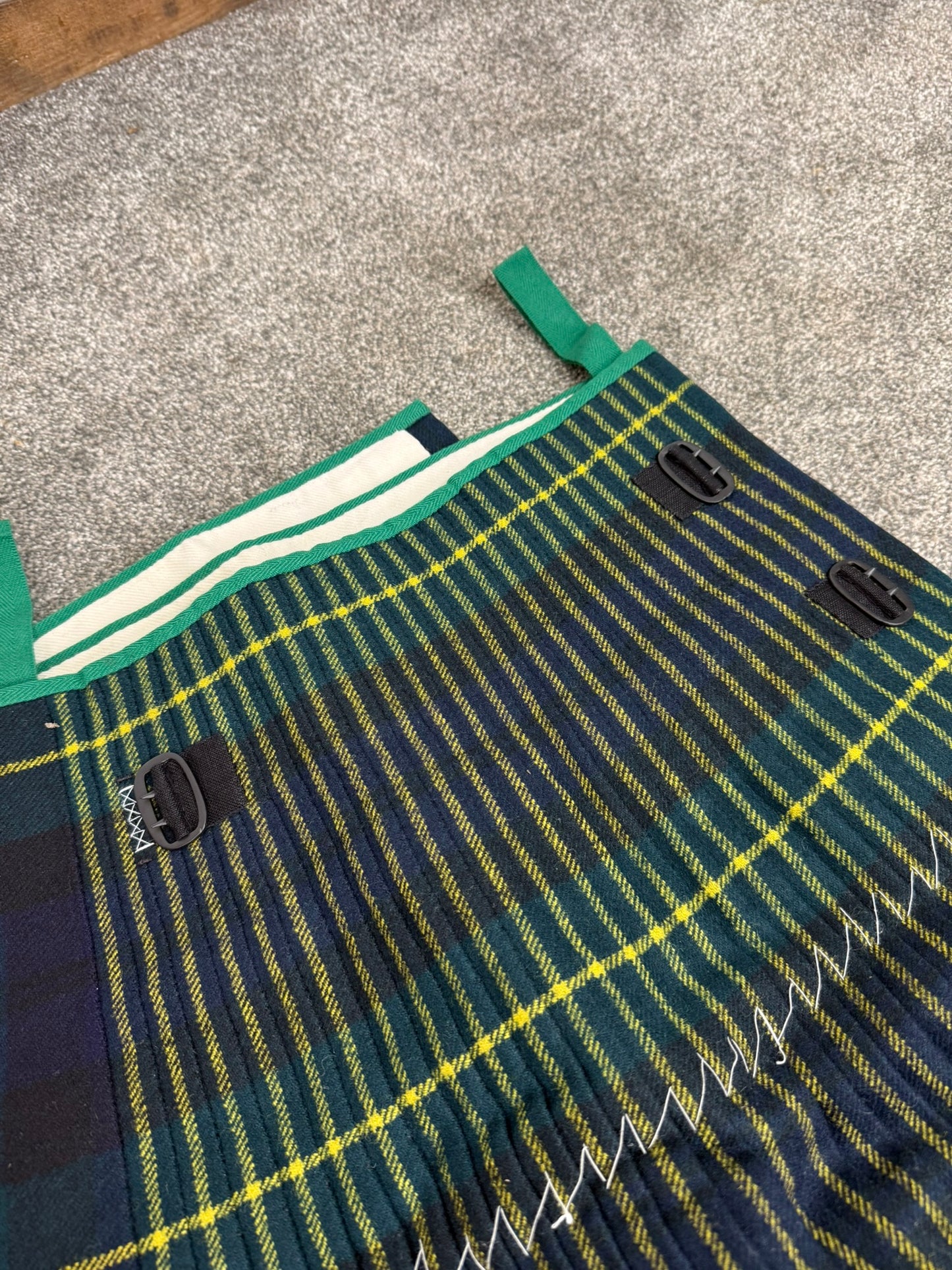 Unissued Vintage Army No3 Gordon Highlanders Kilt Military Pure Wool Tartan