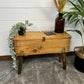 Vintage Wooden Box Chest Table Rustic Reclaimed Home Decor Storage Boho Side Coffee Table Display