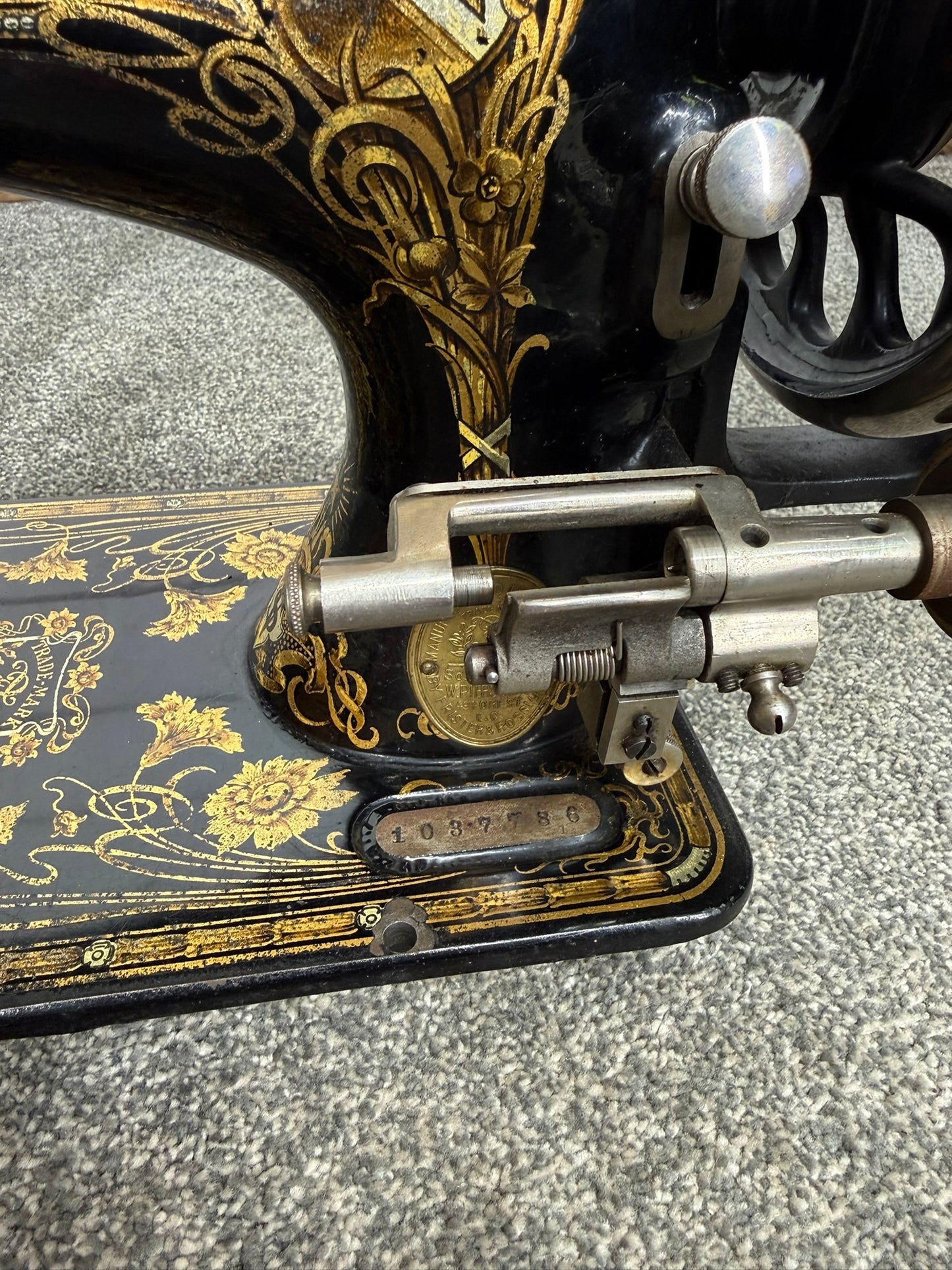 Vintage Frister & Rossmann Sewing Machine Hand Crank - Parts