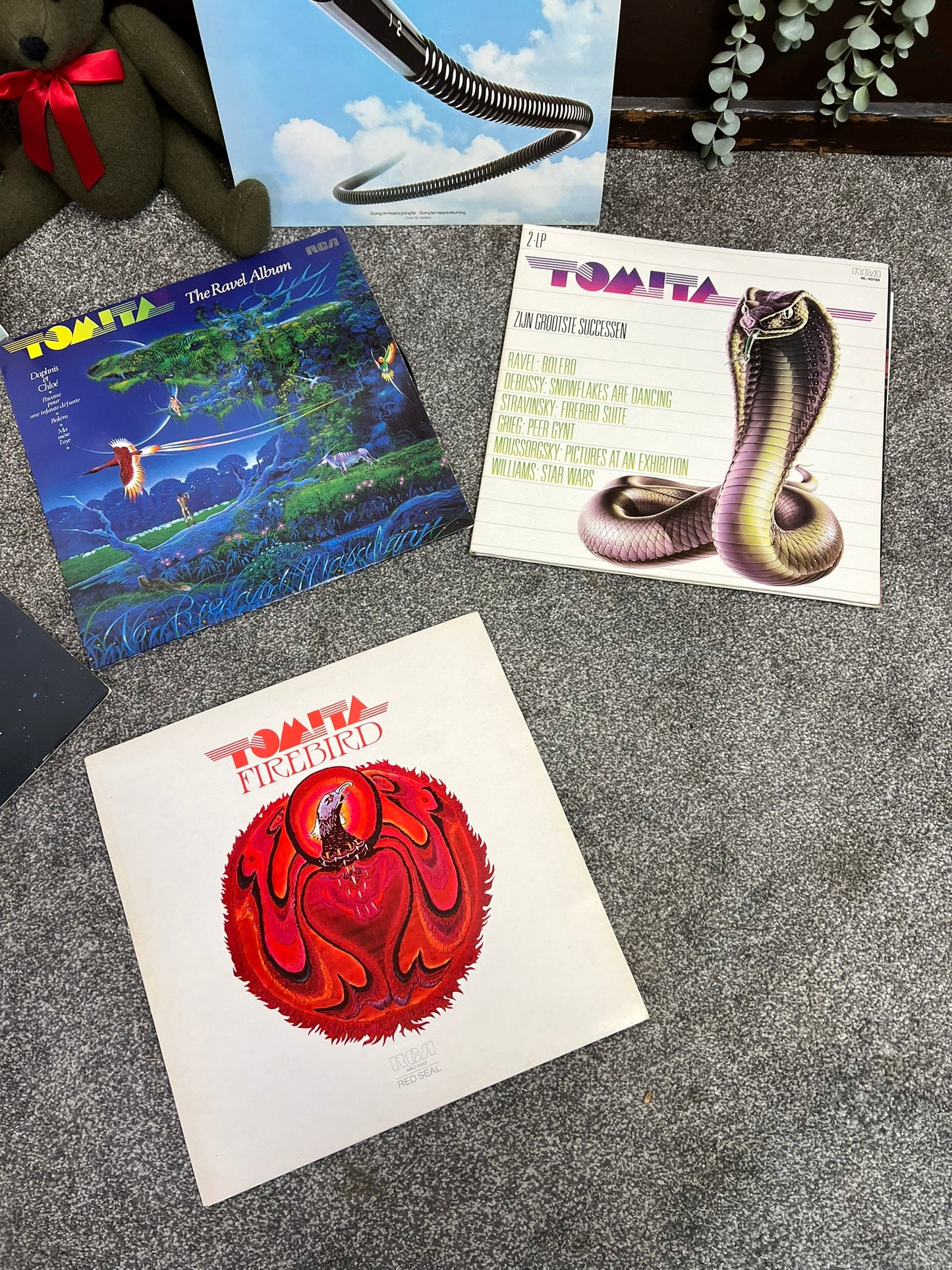 Job Lot of 6x LP Records Vintage Vinyl Bundle Tomita, Vangelis, Best Of Kitaro Wall Art Decor