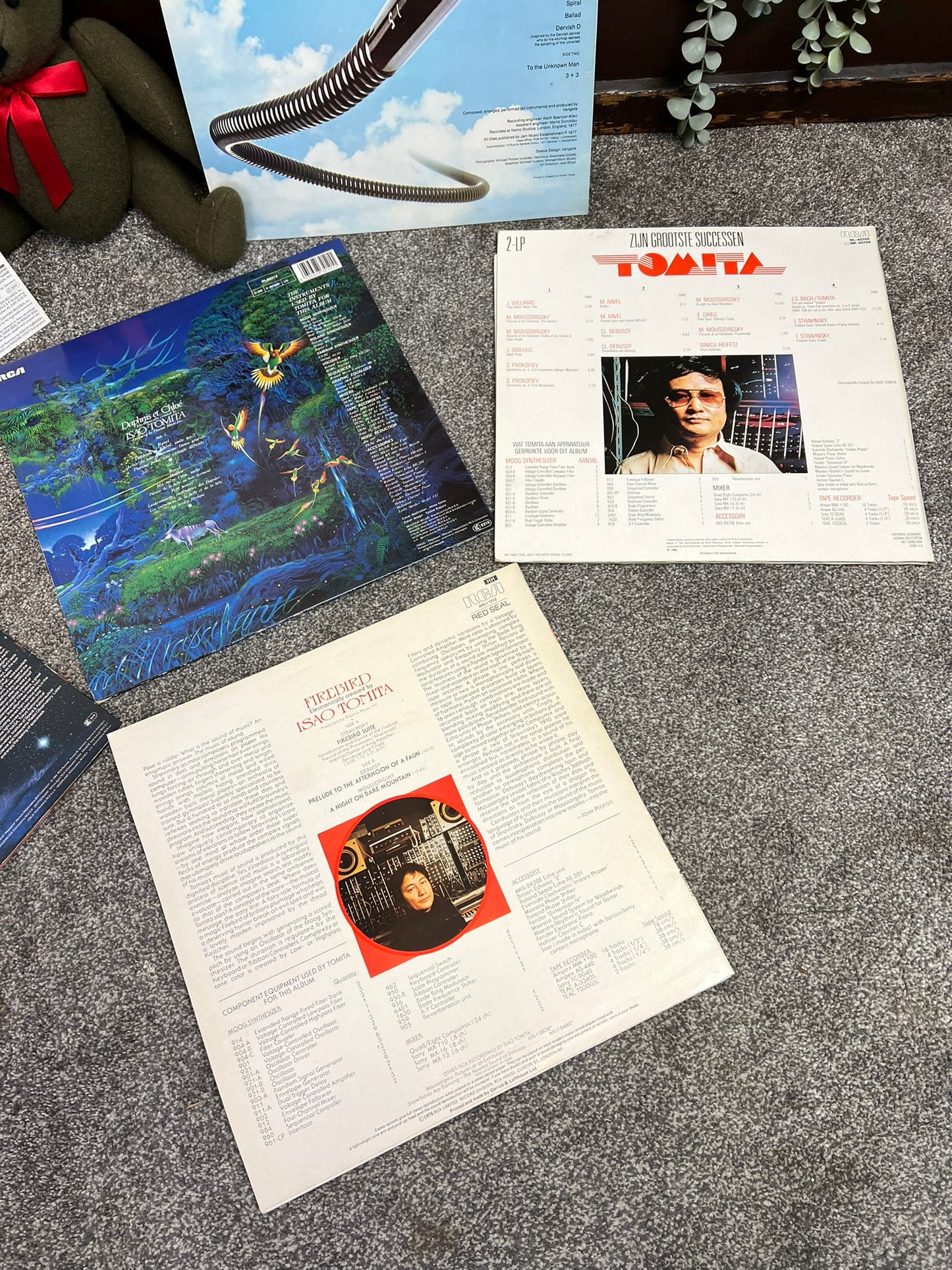 Job Lot of 6x LP Records Vintage Vinyl Bundle Tomita, Vangelis, Best Of Kitaro Wall Art Decor