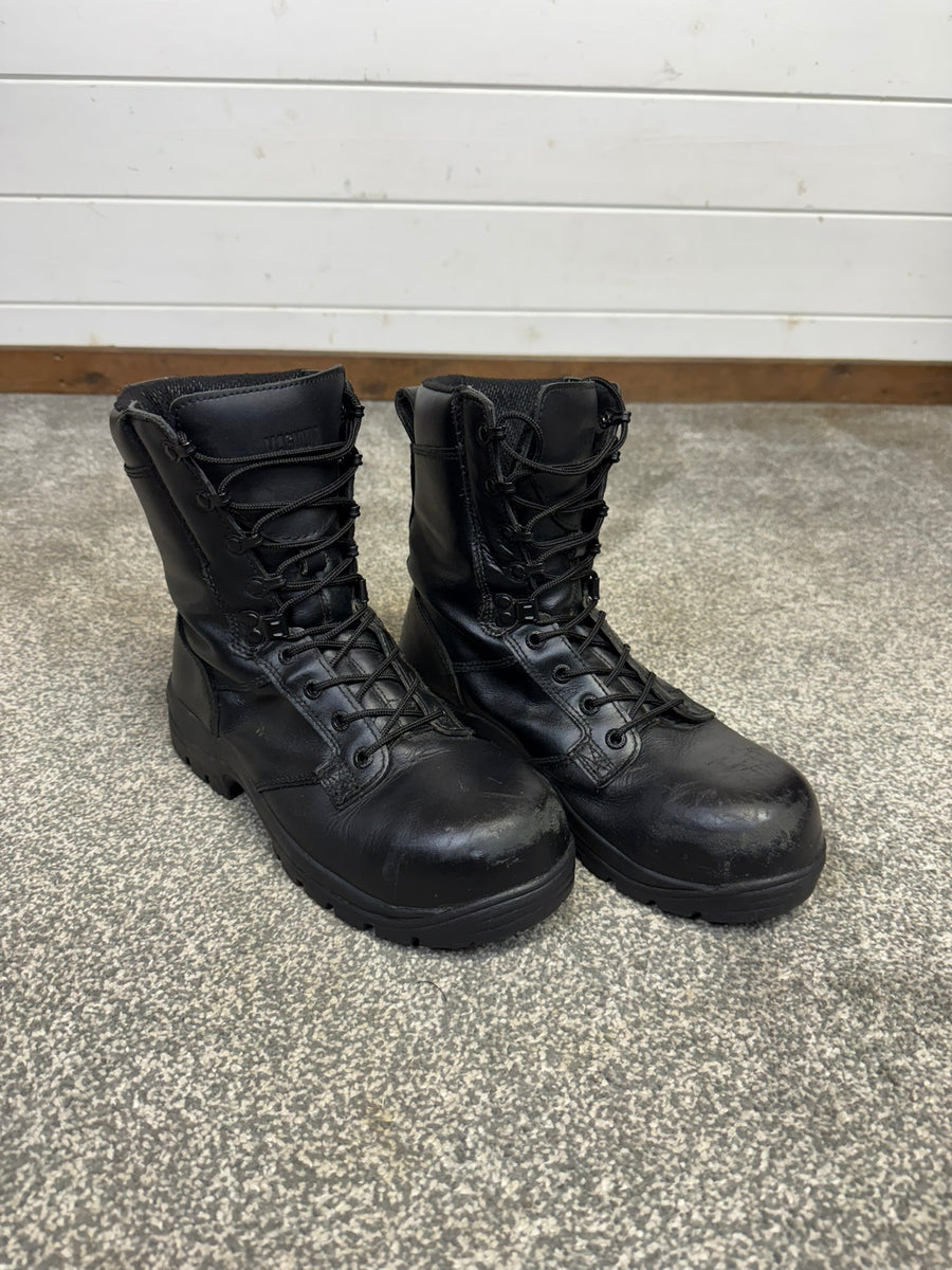 Magnum Elite Shield Safety Black Leather Vibram Boots Size UK