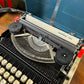 Vintage Imperial 220 Typewriter Portable 1970's Made In Japan Retro Decor - Working