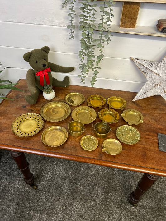 14x Vintage Brass Trinket Dish Ashtray Job Lot Decorative Home Rustic Boho Decor