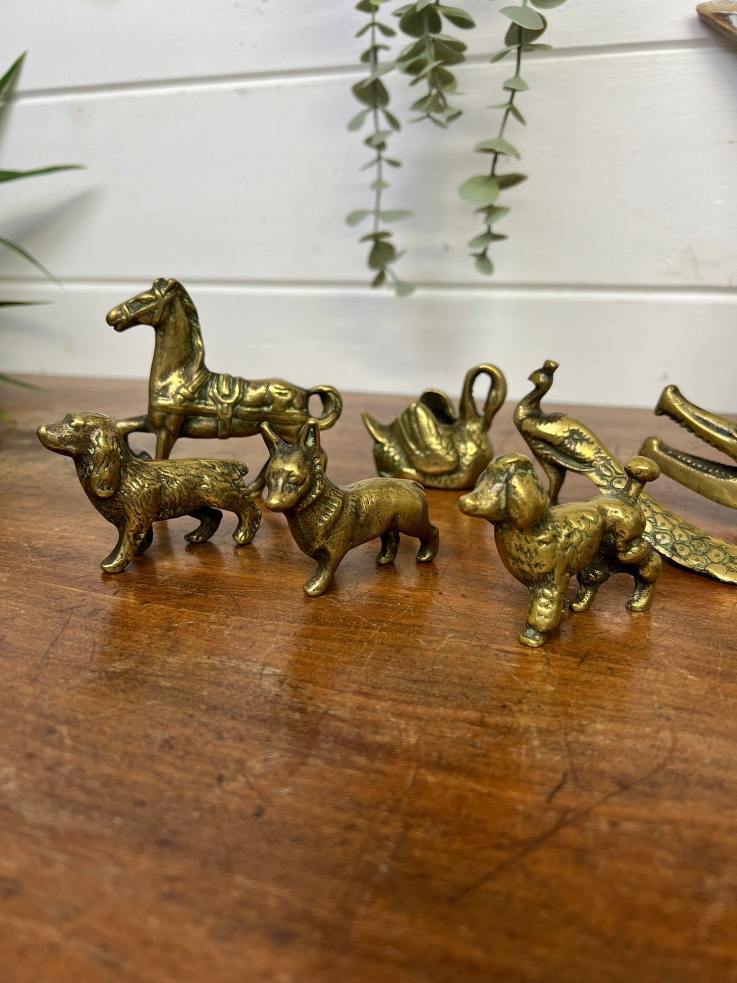 8x Vintage Brass Animal Bundle Job Lot Decorative Home Rustic Boho Decor