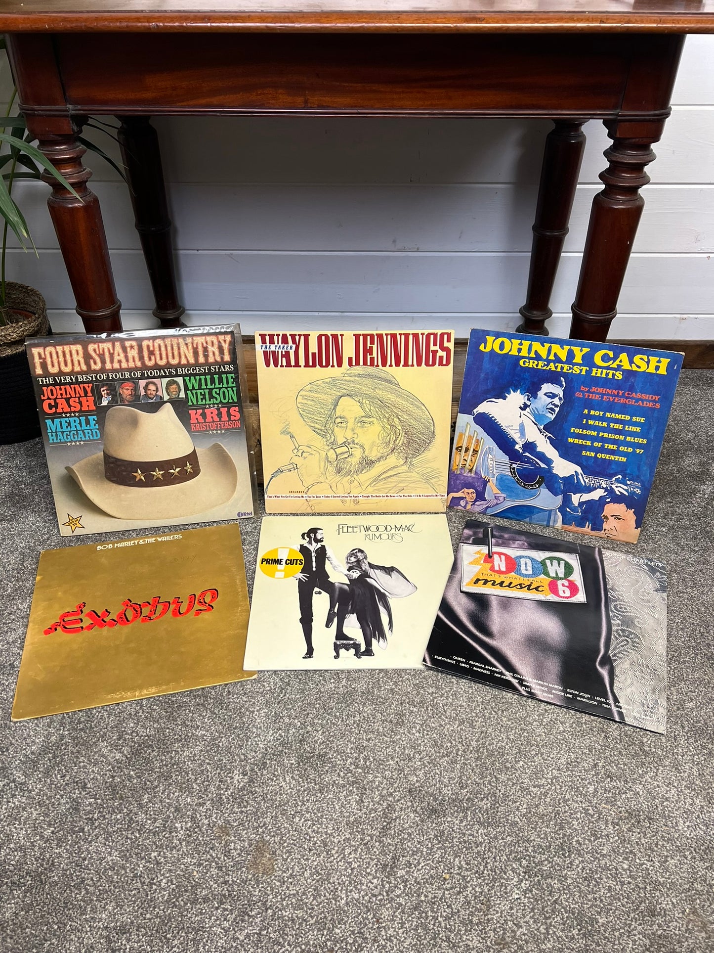 6x Vintage LP Records Bundle Job Lot Vinyl Records Wall Art Decor