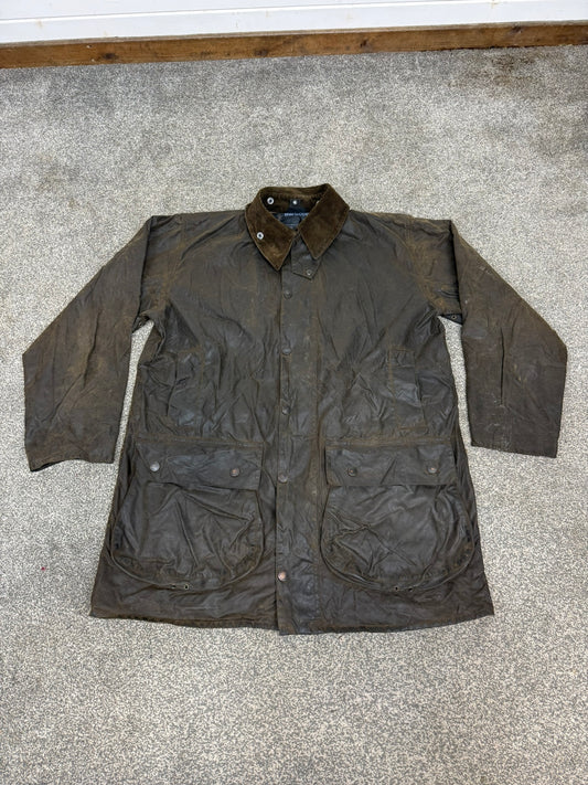 Vintage Barbour Classic Northumbria Wax Jacket Brown