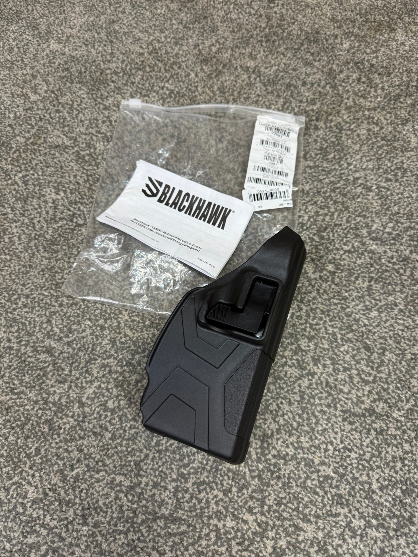 New Ex police Taser X2 Blackhawk Belt Duty Holster RH