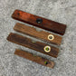 4x Vintage Wood & Brass Spirit Levels Job Lot Vintage Workshop Garage Tools