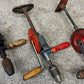 4x Vintage Hand Drill Job Lot Woodwork Workshop Garage Tools Industrial Decor