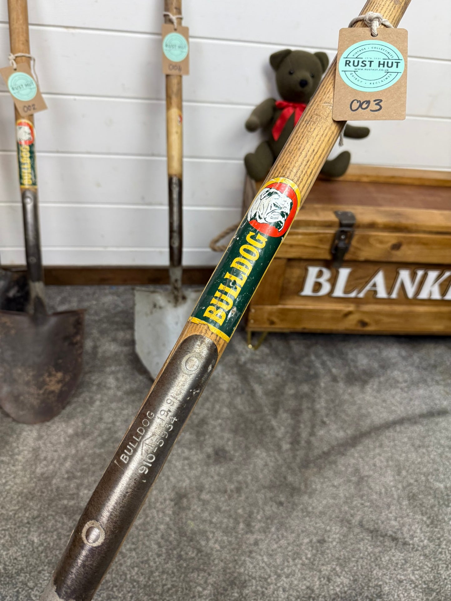 Vintage Military 3ft Bulldog 1991 Stamped CHOICE British Army General Service Land Rover Shovel Spade