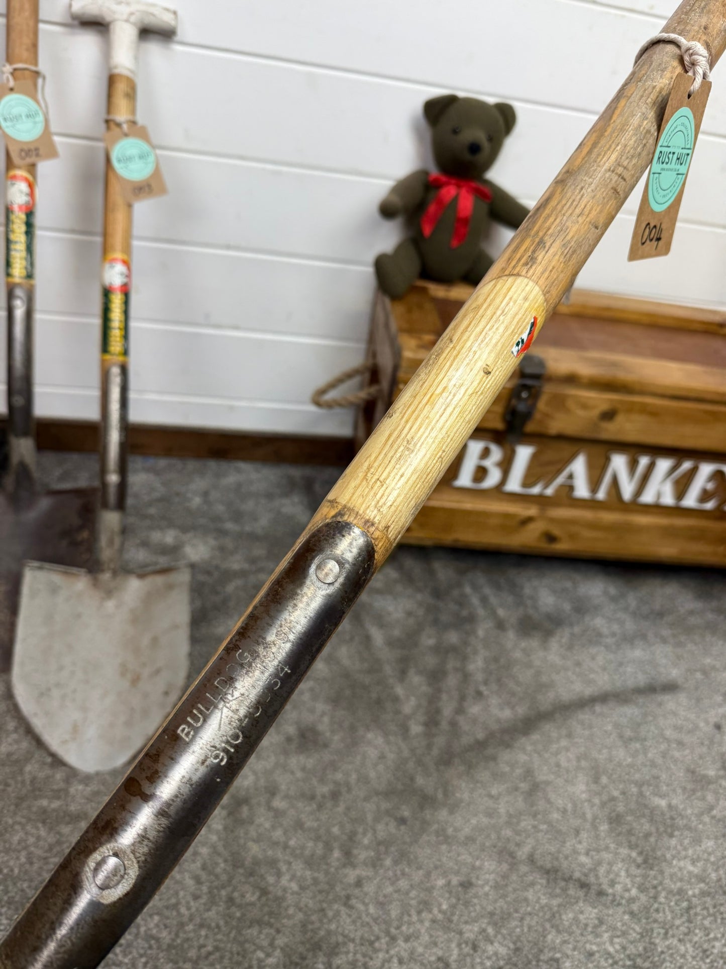 Vintage Military 3ft Bulldog 1991 Stamped CHOICE British Army General Service Land Rover Shovel Spade
