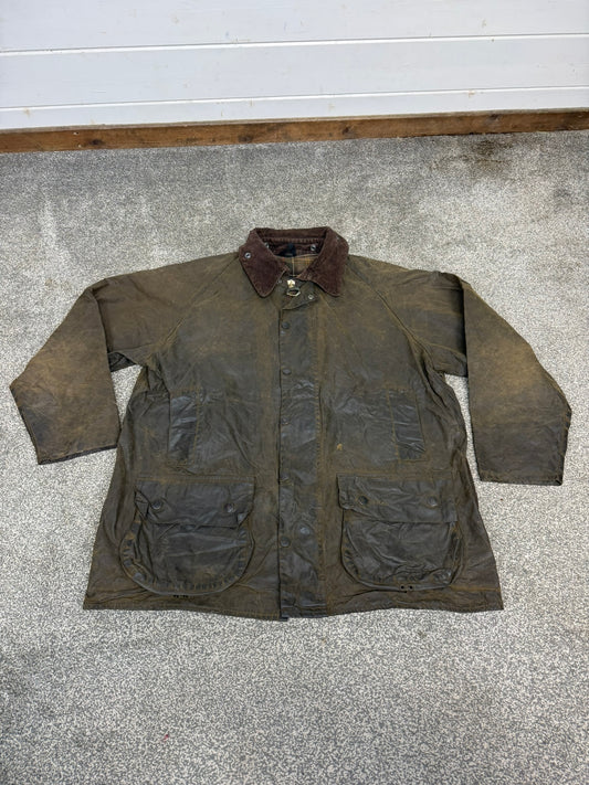 Vintage Barbour Classic Beaufort Wax Jacket C46 Brown Vintage Country Coat