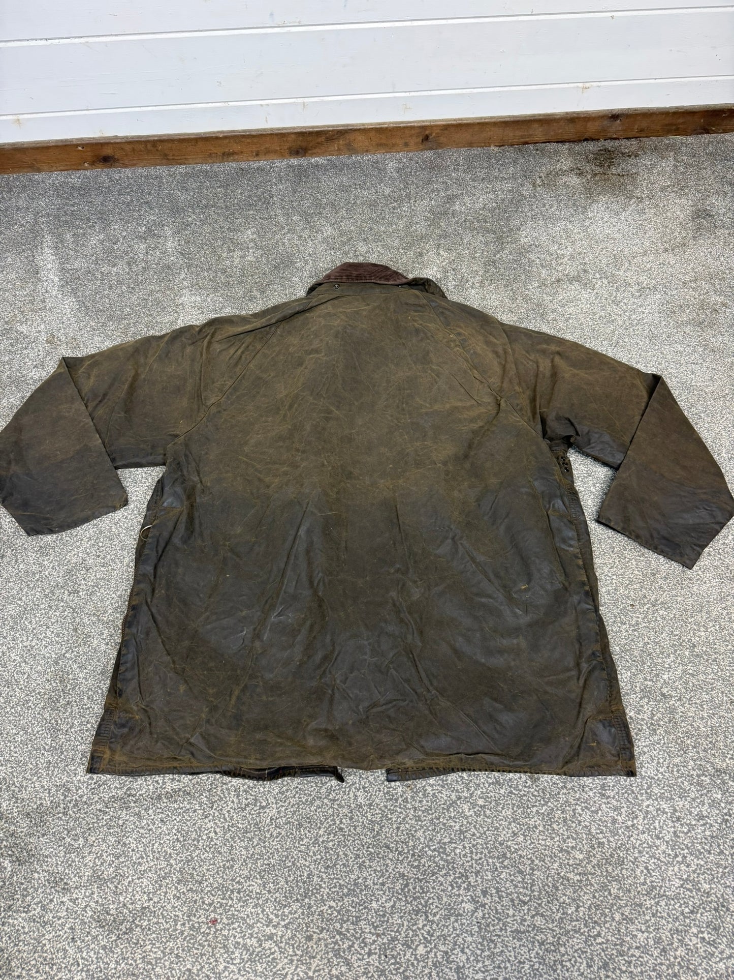 Vintage Barbour Classic Beaufort Wax Jacket C46 Brown Vintage Country Coat