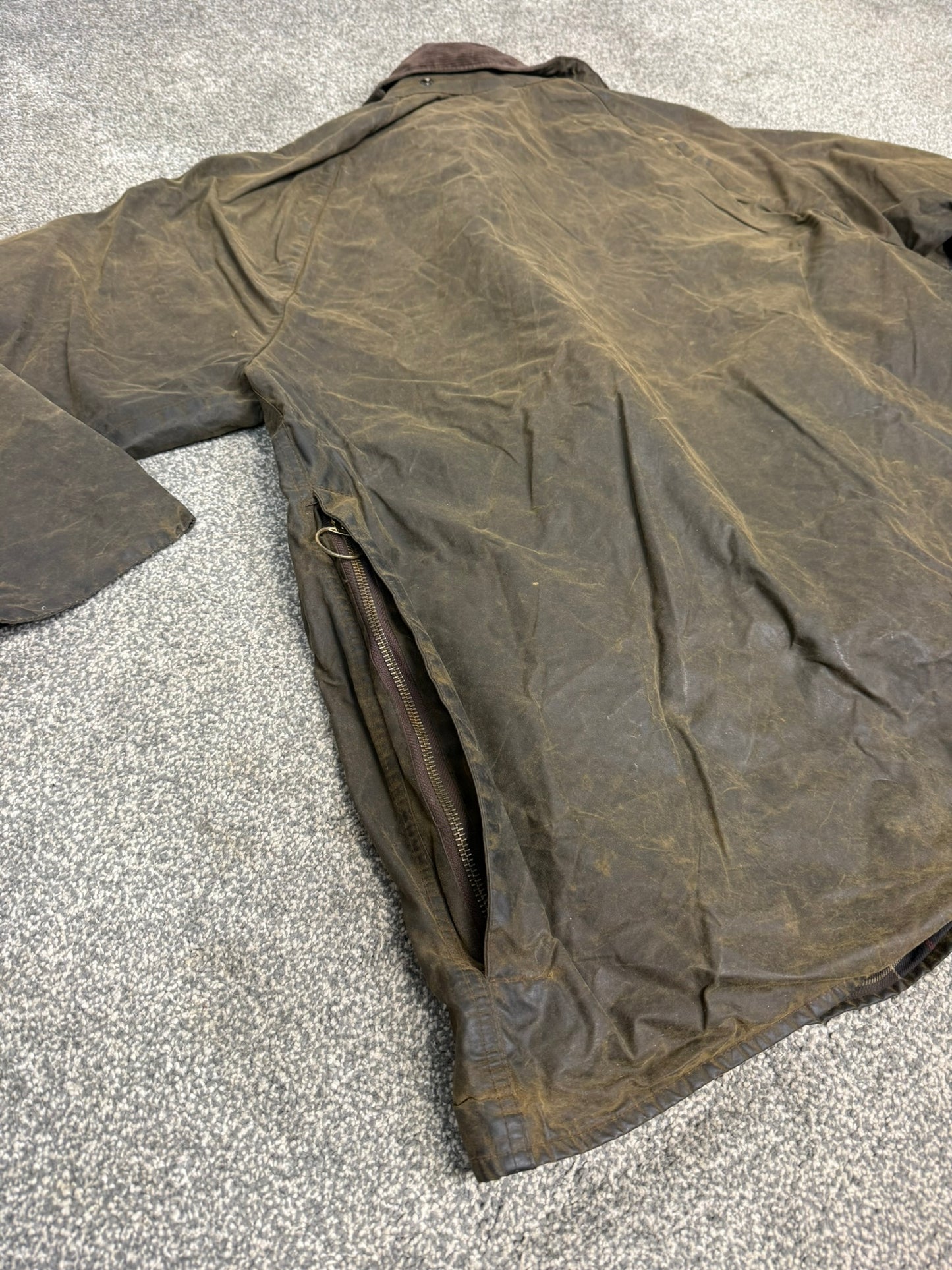 Vintage Barbour Classic Beaufort Wax Jacket C46 Brown Vintage Country Coat