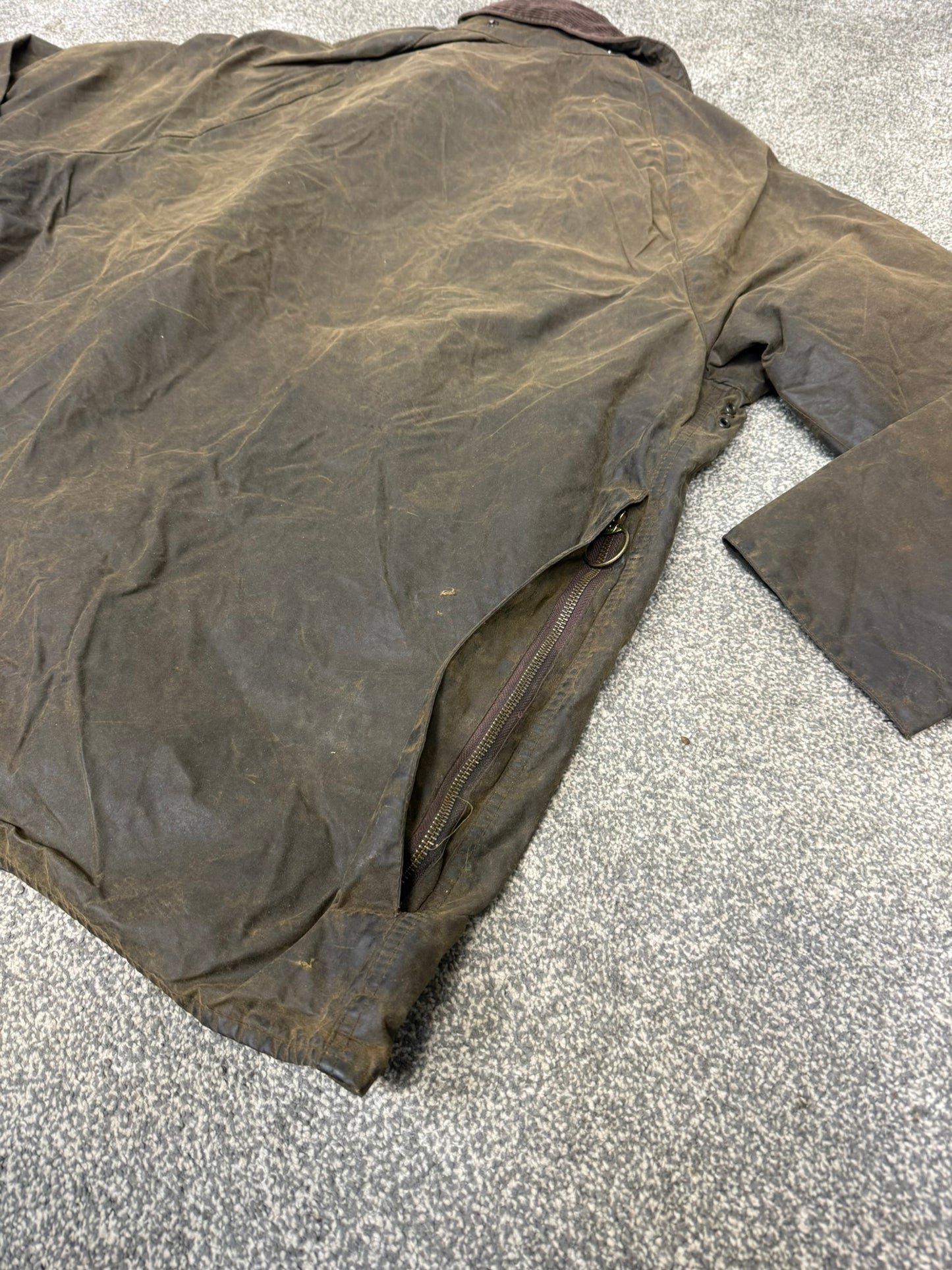 Vintage Barbour Classic Beaufort Wax Jacket C46 Brown Vintage Country Coat
