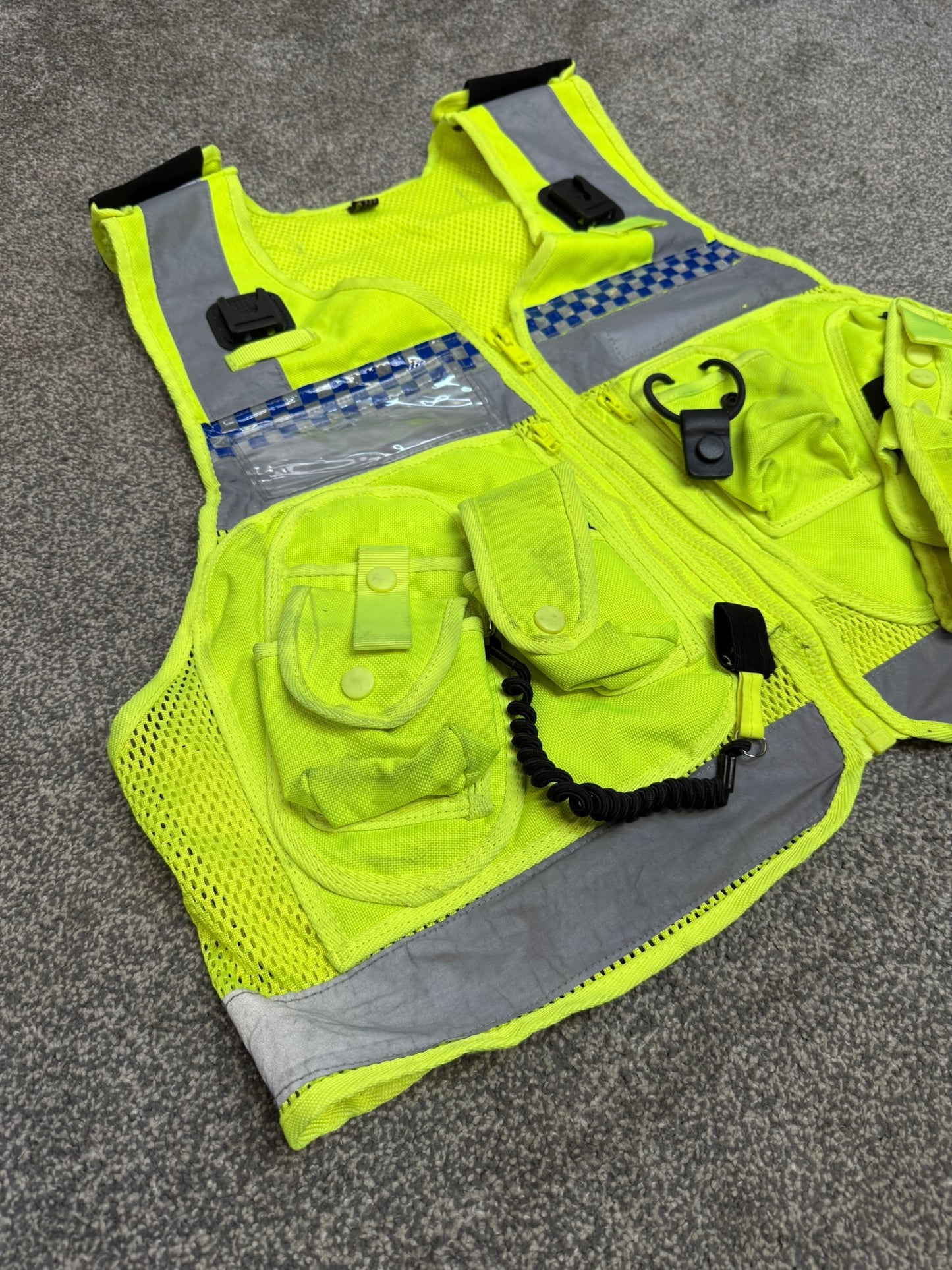 Ex Police Hi Vis Tac Vest Equipment Utility Vest LARGE Patrol Security