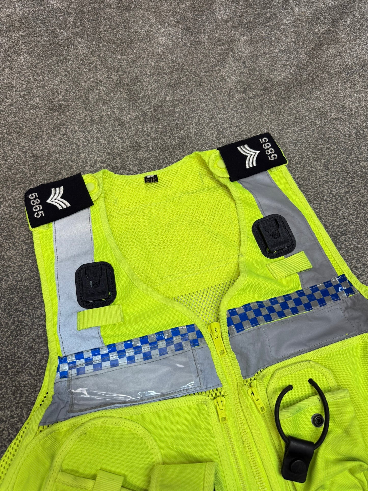 Ex Police Hi Vis Tac Vest Equipment Utility Vest LARGE Patrol Security