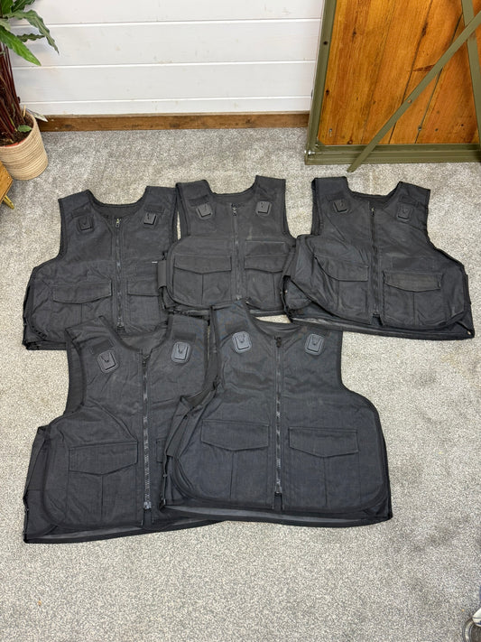 5x Ex Police Met Style Body Armour Covers Vest Job Lot Filming TV Prop Security