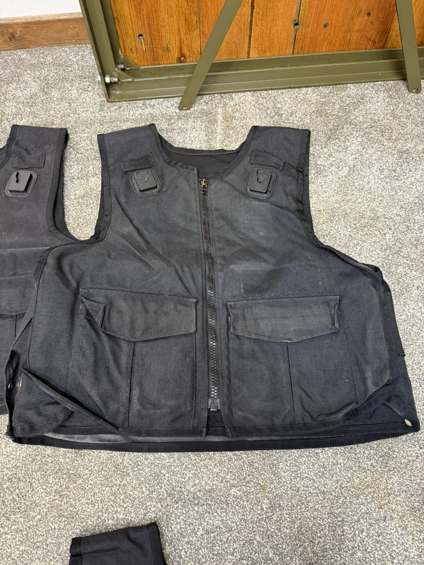 5x Ex Police Met Style Body Armour Covers Vest Job Lot Filming TV Prop Security