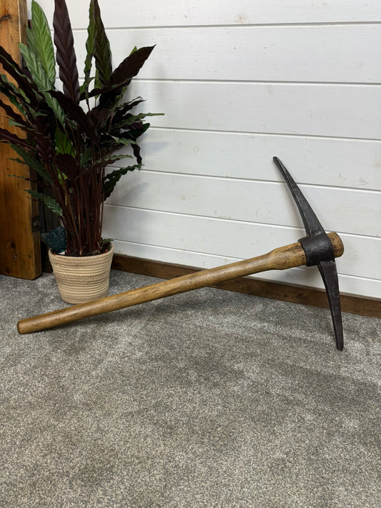 Vintage Long Handle Pioneer Pick Axe Reclaimed Pickaxe