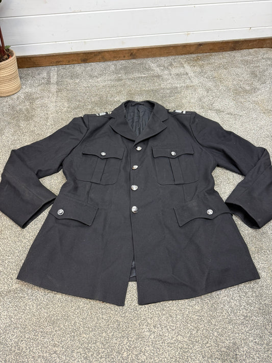 Ex Police Black Tunic 47" Chest Crown Buttons Dewhirst Fancy Dress Theatre