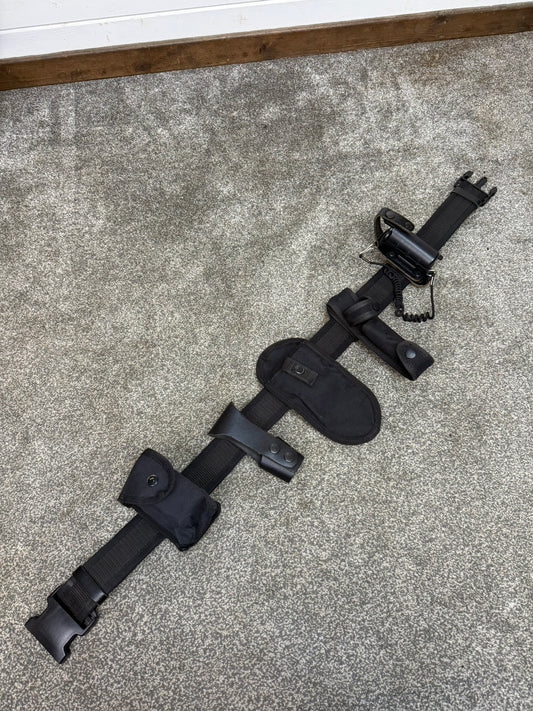 Ex Police Duty Belt Pouches & Fast Strap Restraint X Large 38" Waist Genuine Security Equipment Belt