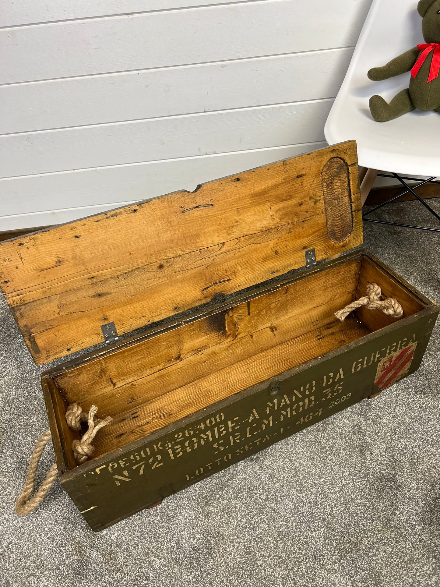 Vintage Wooden Chest Reclaimed Rustic Decor Industrial Farmhouse Home Storage