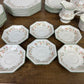 Johnson Brothers Eternal Beau Tableware Dinner Service Set Plates, Cups, Saucers, Teapot