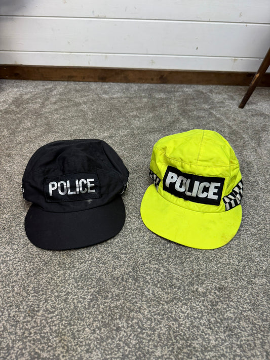 2x Ex Police Baseball Caps Film TV Prop Collectible Memorabilia Display