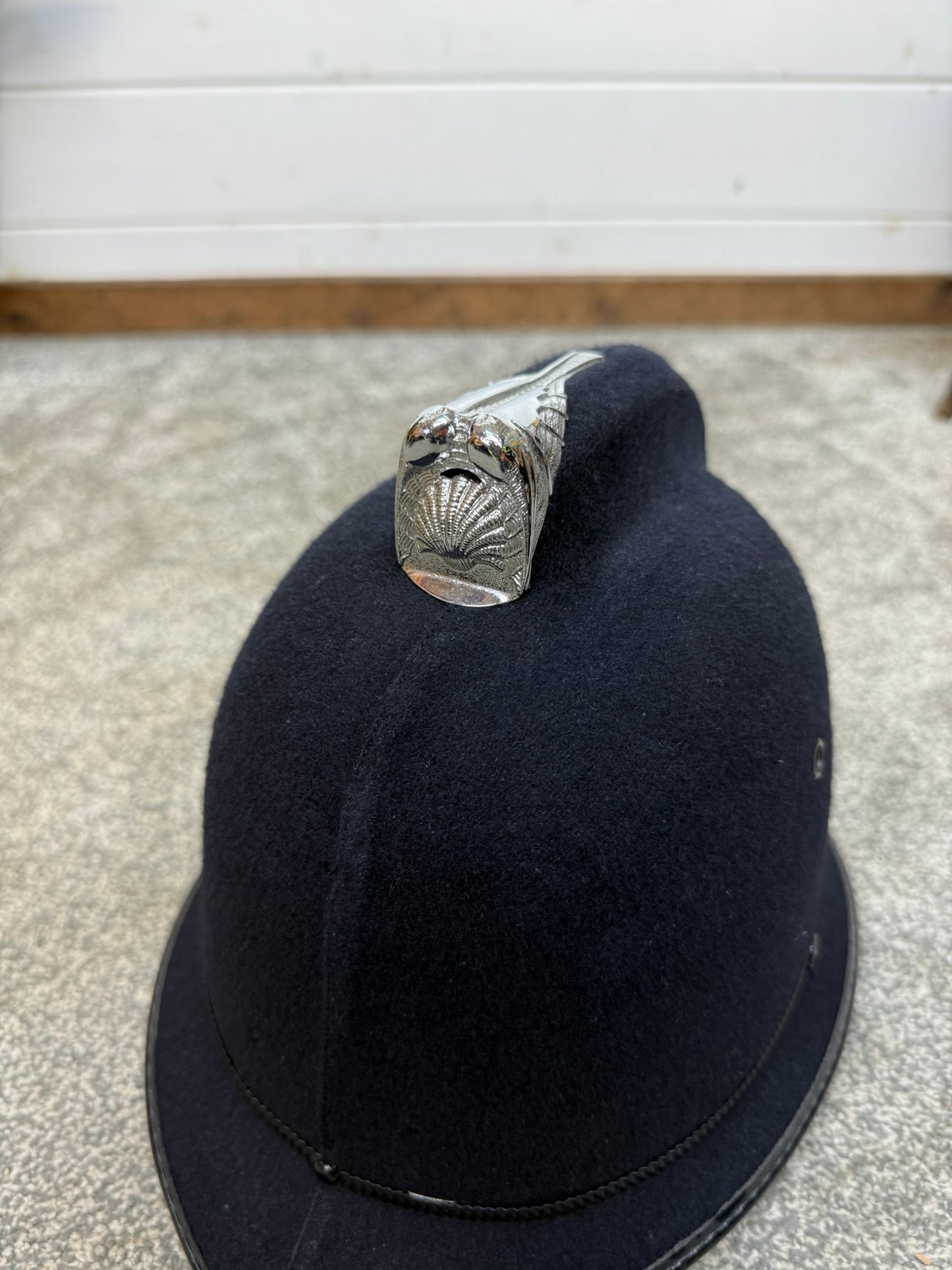 Ex Police Bobby Helmet 59cm Custodian Hat Collectors Film Display