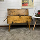 Vintage Rustic Wooden Box Side Table Storage Reclaimed Chest Farmhouse Coffee Table