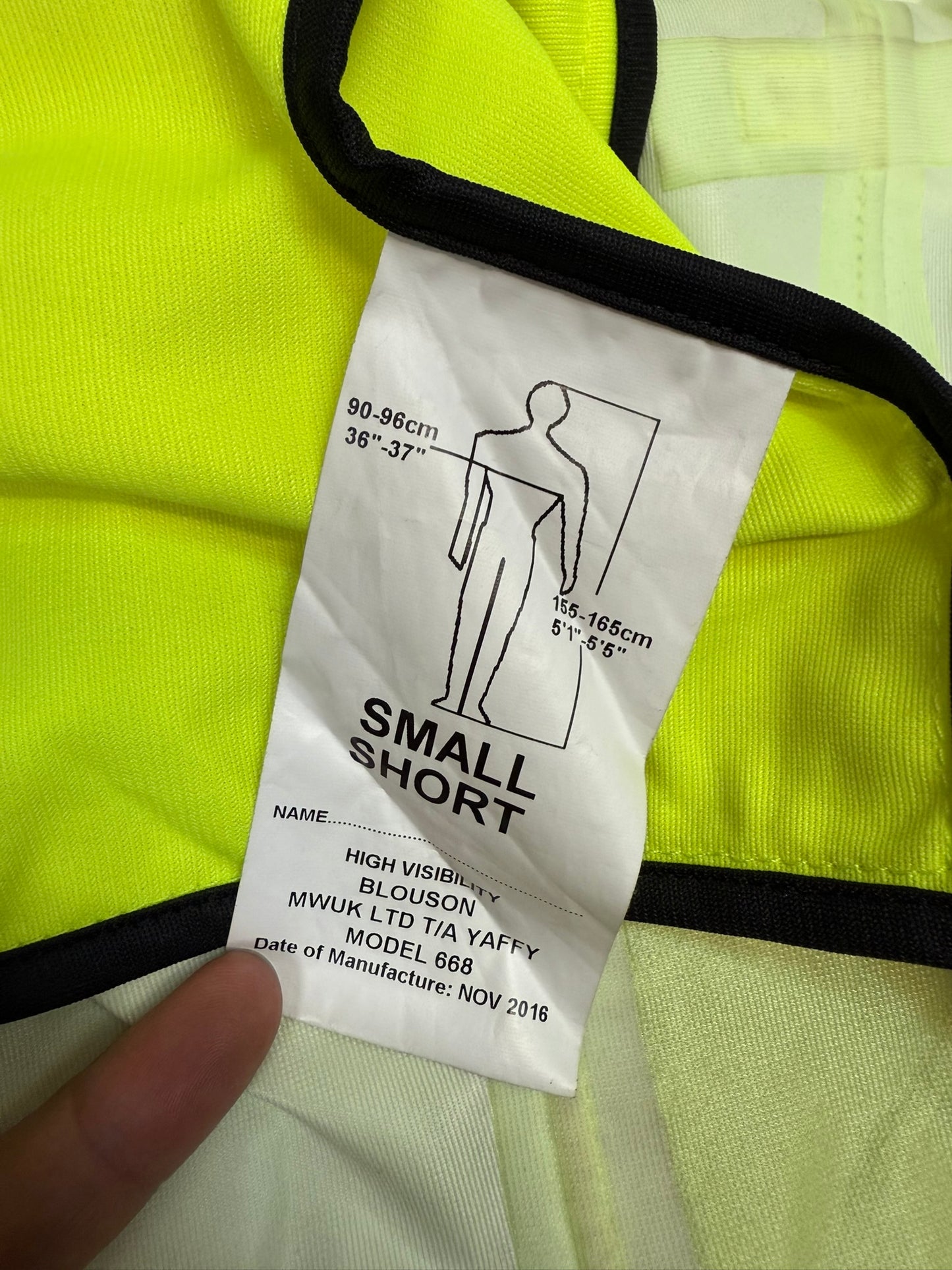 Ex Police Hi Vis Waterproof Bomber Jacket Coat SMALL Security Walking Riding