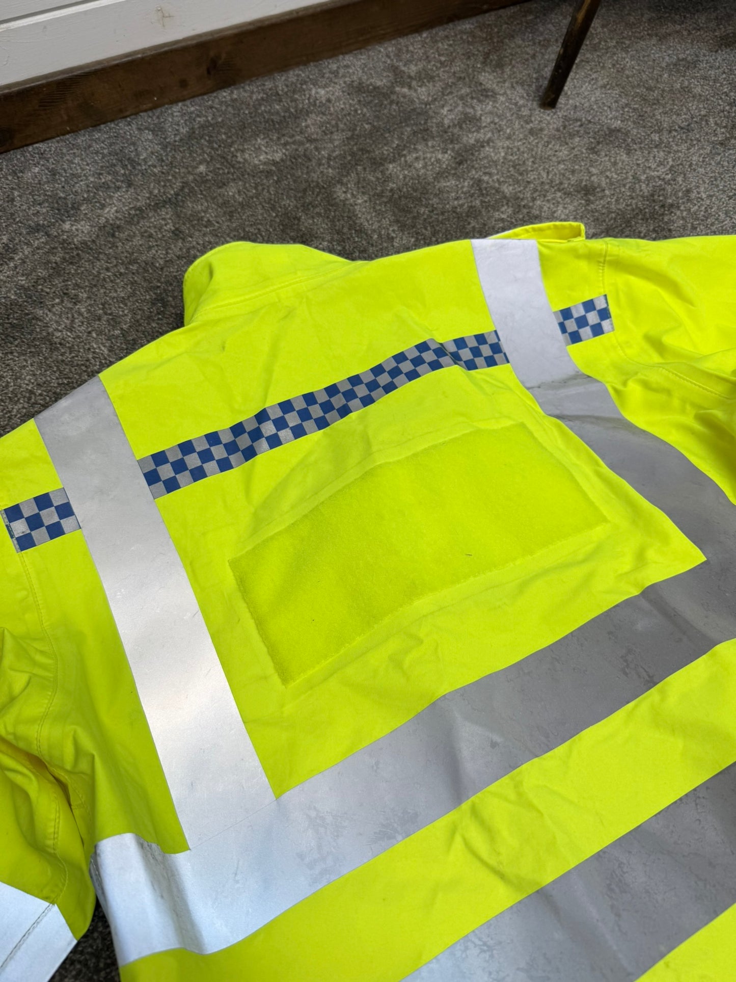 Ex Police Hi Vis Waterproof Bomber Jacket Coat SMALL Security Walking Riding