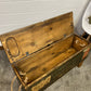 Rustic Wooden Chest Trunk Box Side Coffee Table Reclaimed Vintage 1982 Farmhouse Chic Decor