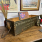 Rustic Wooden Ammo Box Reclaimed Vintage 1987 Farmhouse Decor Home Storage Crate